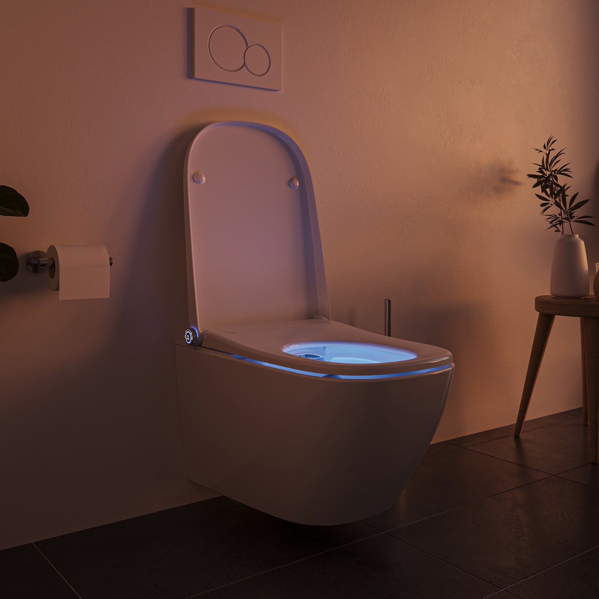Set completo WC con doccia Basic 1104 con elemento da parete Geberit Duofix