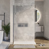 Parete doccia Walk In EX101 Vetro temprato striscia satin - 8mm - larghezza selezionabile