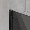 Doccia Walk-in Ex101 Wave - grigio/nero - vetro temprato di 10mm - larghezza selezionabile