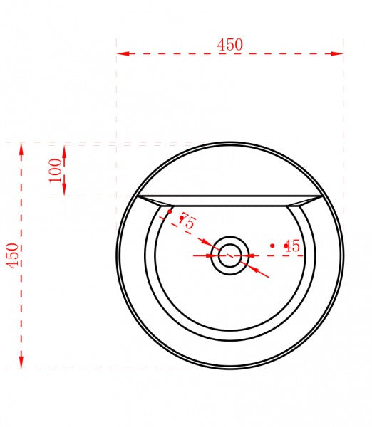 Lavabo totem in resina poliestere (Solid Stone) TWZ65 - 45 x 45 x 85 cm