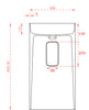 Lavabo a colonna TWZ65
