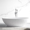 Vasca da bagno freestanding di design LEO Mineral Cast