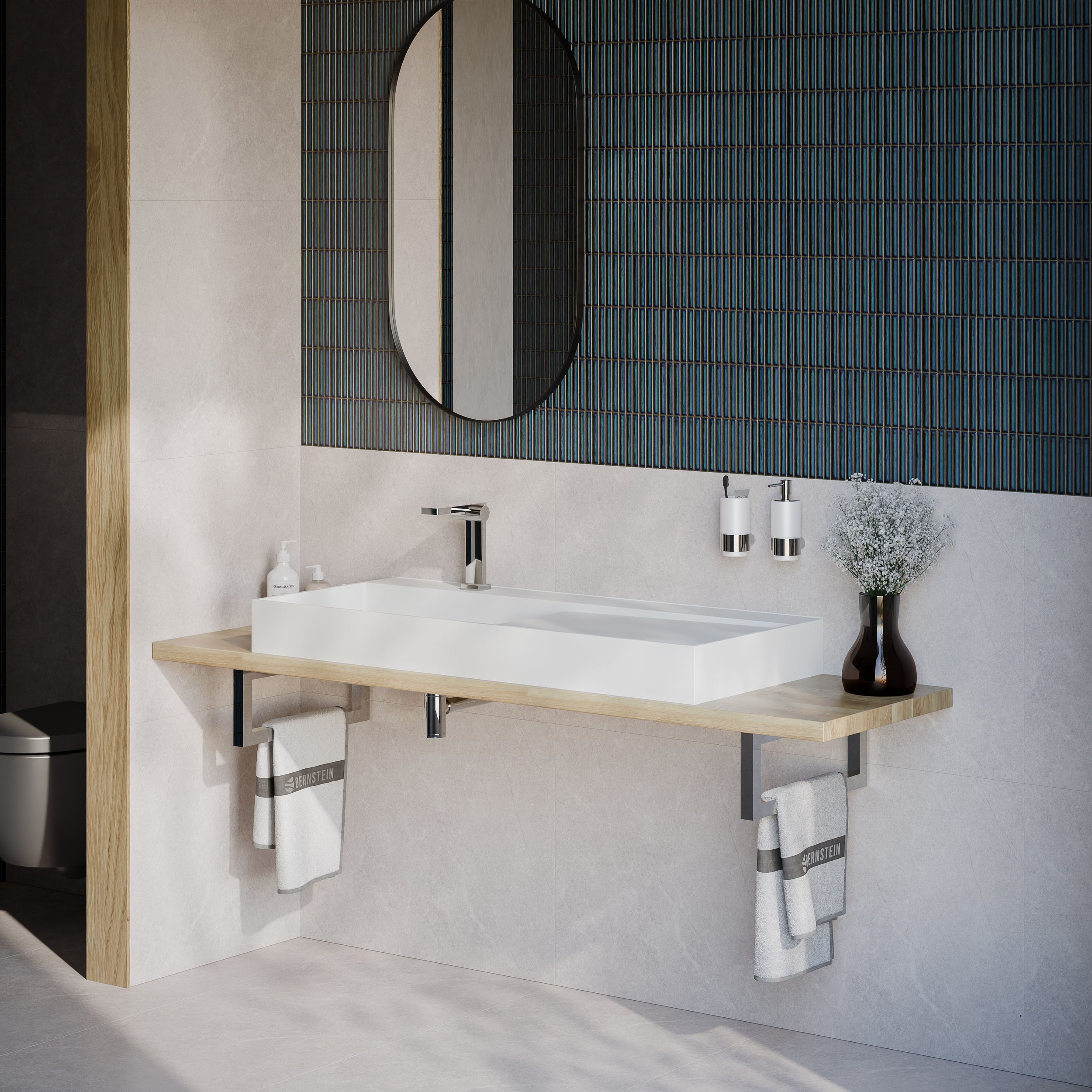 TWG222 lavabo a parete in fusione minerale