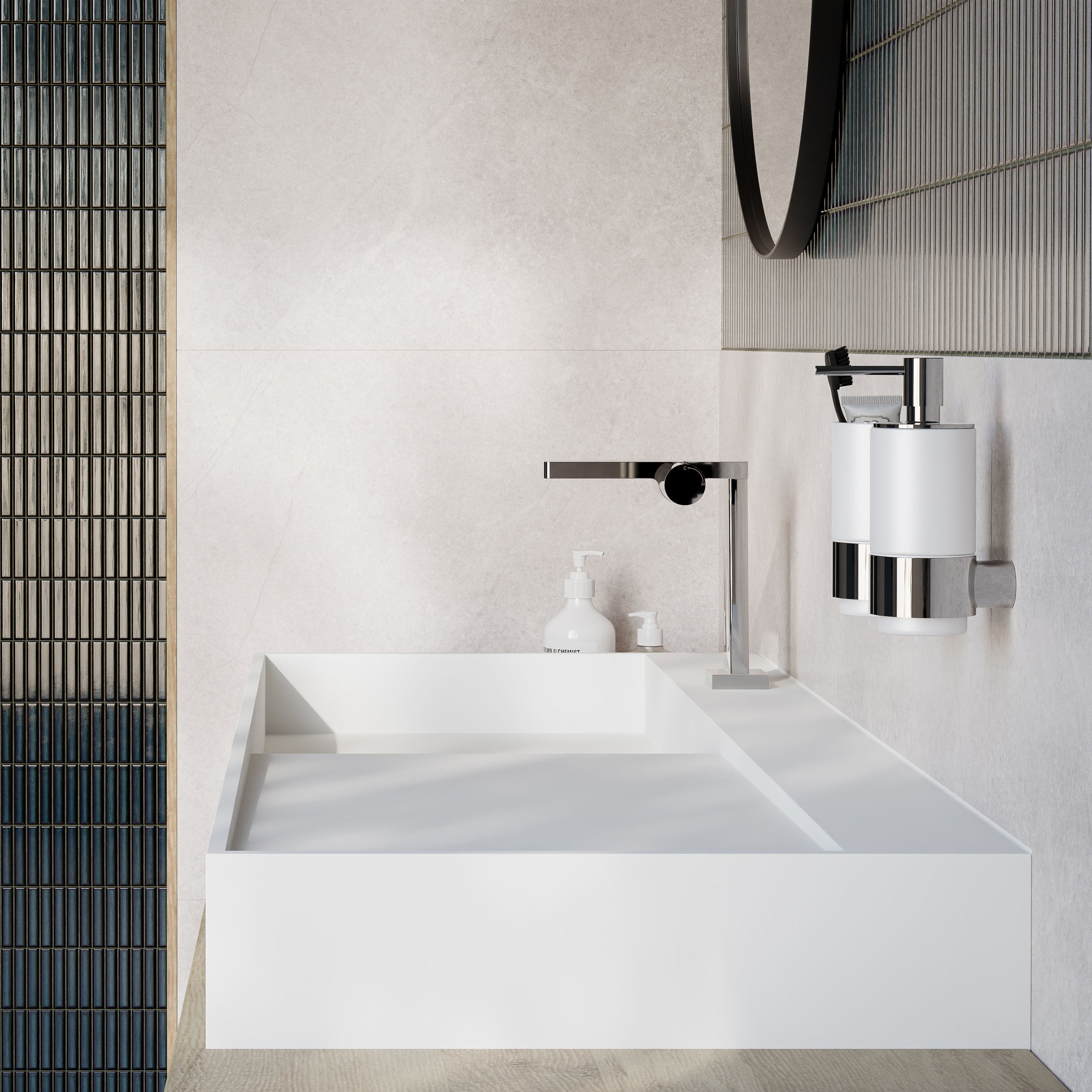 TWG222 lavabo a parete in fusione minerale