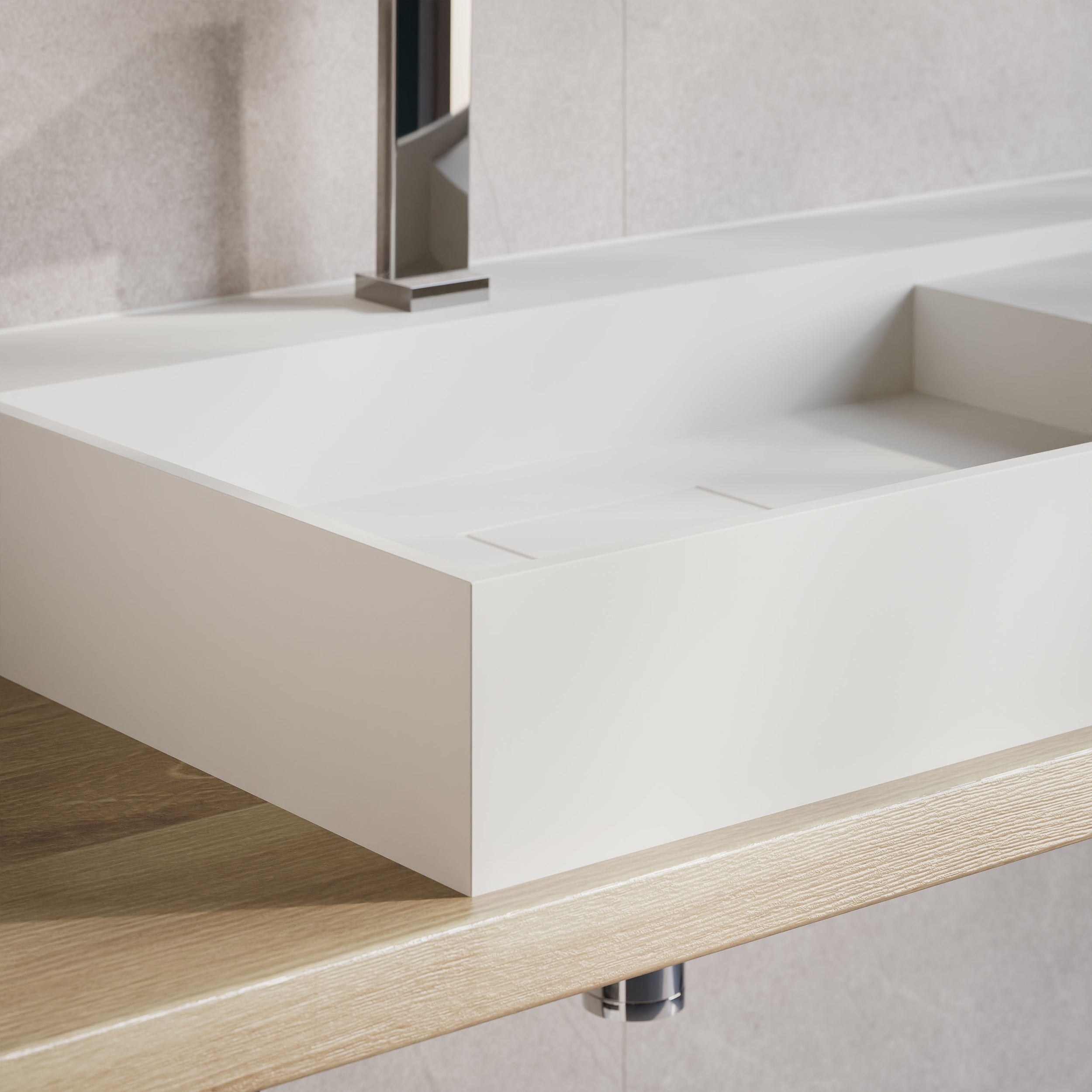 TWG222 lavabo a parete in fusione minerale
