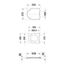 Duravit DuraVento WC sospeso senza brida