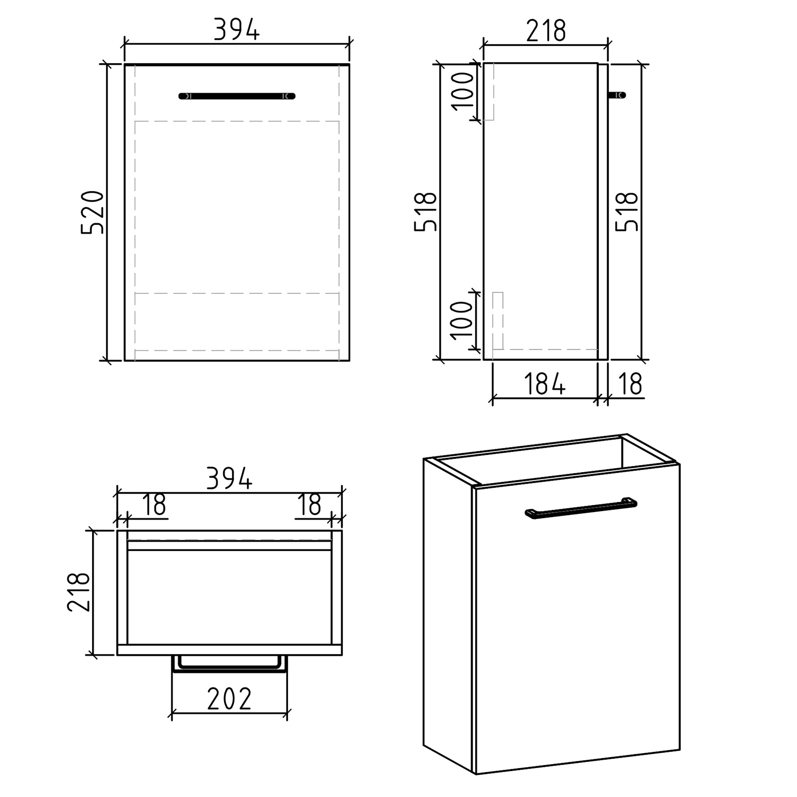 Set di mobili da bagno TABLO 400