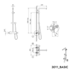 Colonna doccia - Termostato 3011 Basic