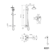 Colonna doccia termostatica 8221 PRO