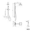 Colonna doccia termostatica SEDAL 8921B Basic