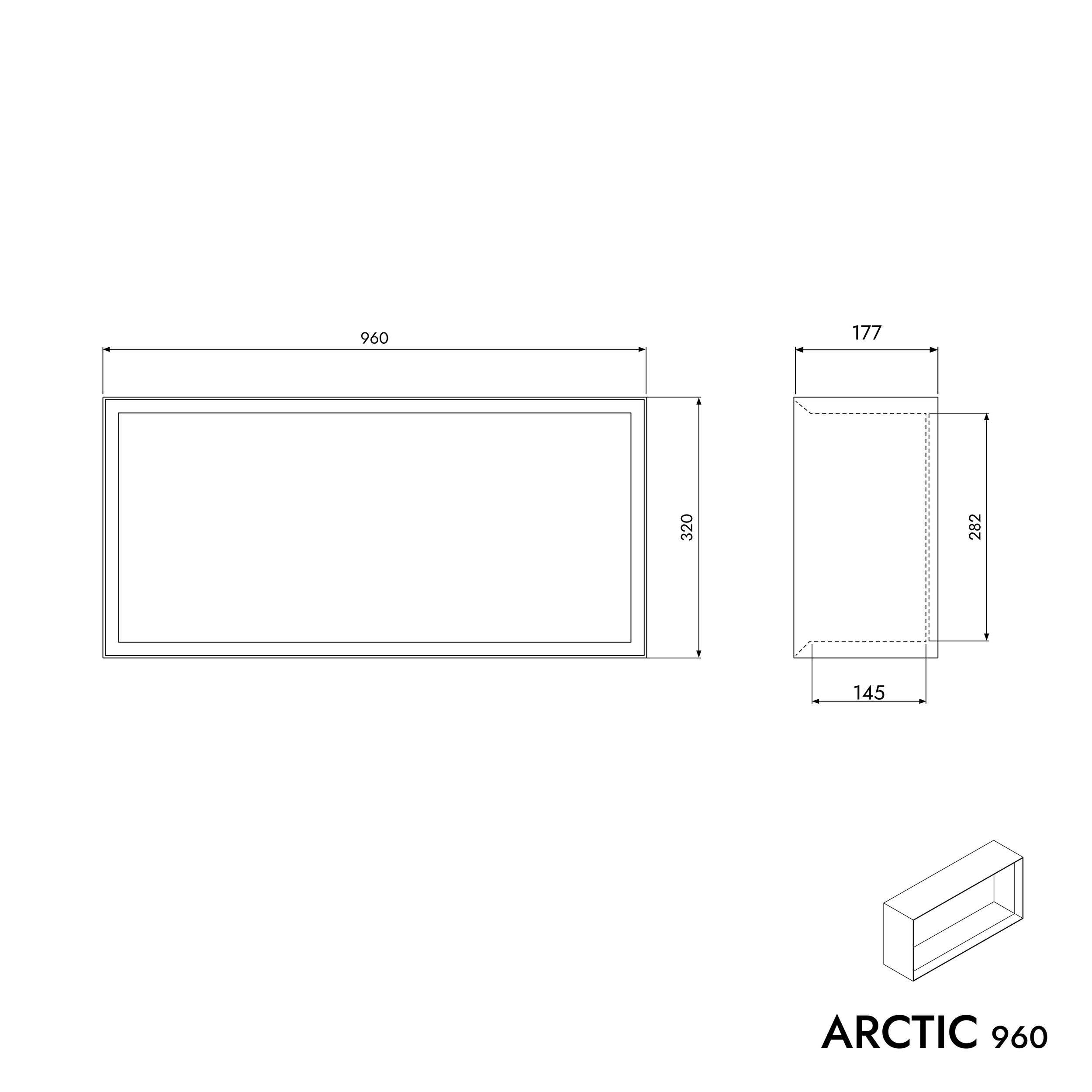 Scaffale a muro ARCTIC 960