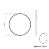 Specchio LED per bagno BELDIVO rotondo - 100 cm