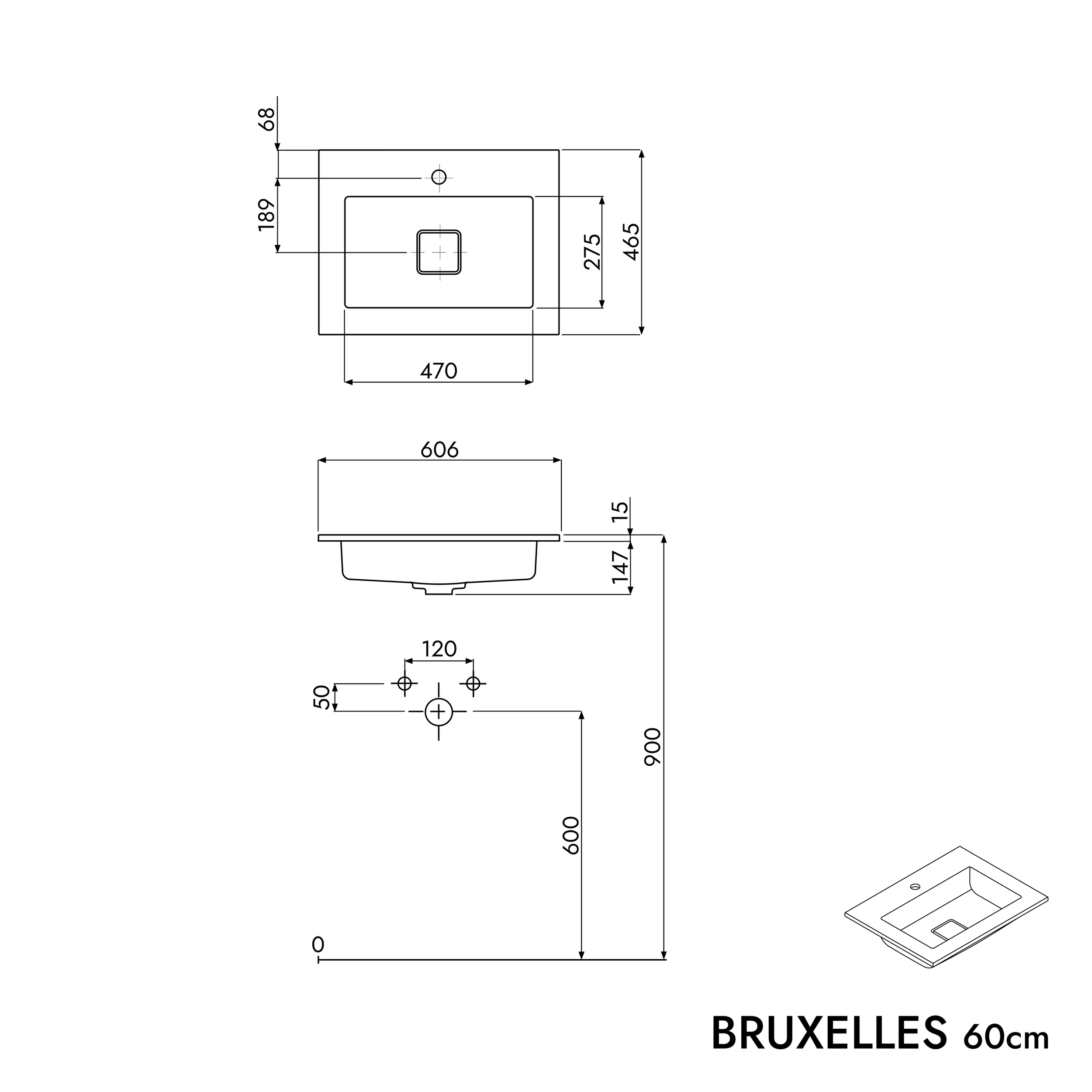 Base AVA 60 cm