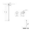 Rubinetto da soffitto per lavabo DROP 135