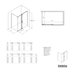 Box doccia fisso con porta scorrevole DX806A FLEX