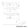 Lavabo Duravit con mobile sottolavabo TIM 100 cm