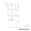 Lavabo Duravit con mobile base TIM 60 cm