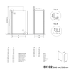 Walk-In 10 mm vetro nano trasparente EX102-2