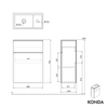 Mobiletto KONDA 50 cm 