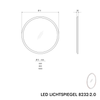 Specchio illuminato a LED 8232-2.0 rotondo