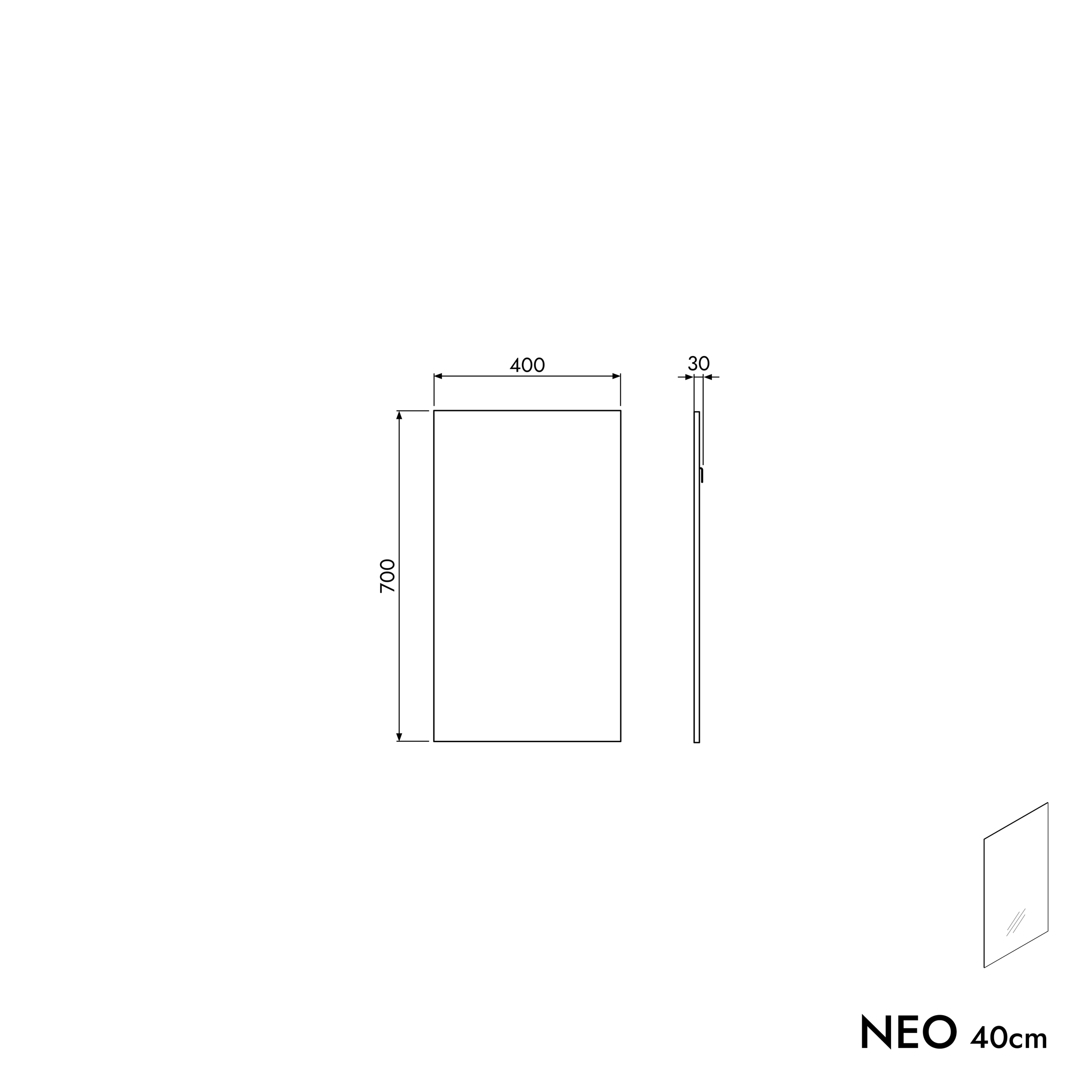 Mobile bagno WC ospiti TIM 40 cm con lavabo