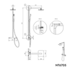 Colonna doccia termostatica  NT6705C