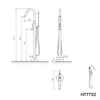 Rubinetto per vasca freestanding NT7752