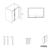 Nicchia doccia con porta scorrevole NT806 FLEX