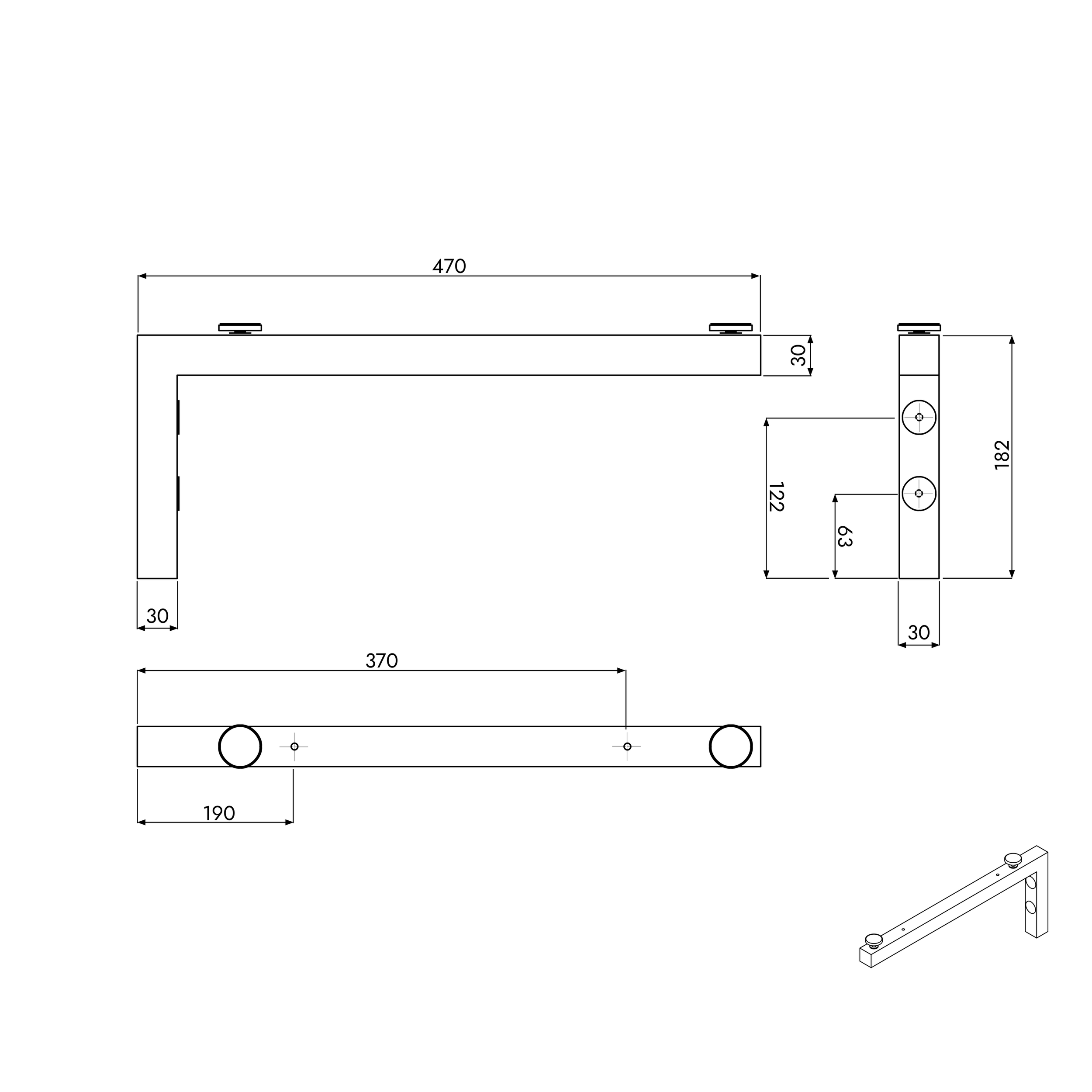Consolle lavabo JUVIA Slim da 100 cm a 160 cm