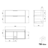 Set di mobili da bagno TIM 100 cm con lavabo