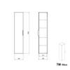 Set di mobili da bagno TIM 100 cm con lavabo