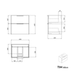 Lavabo Duravit con mobile base TIM 60 cm