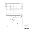 Set di mobili da bagno TIM 100 cm con lavabo