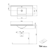 Set di mobili da bagno TIM 100 cm con lavabo