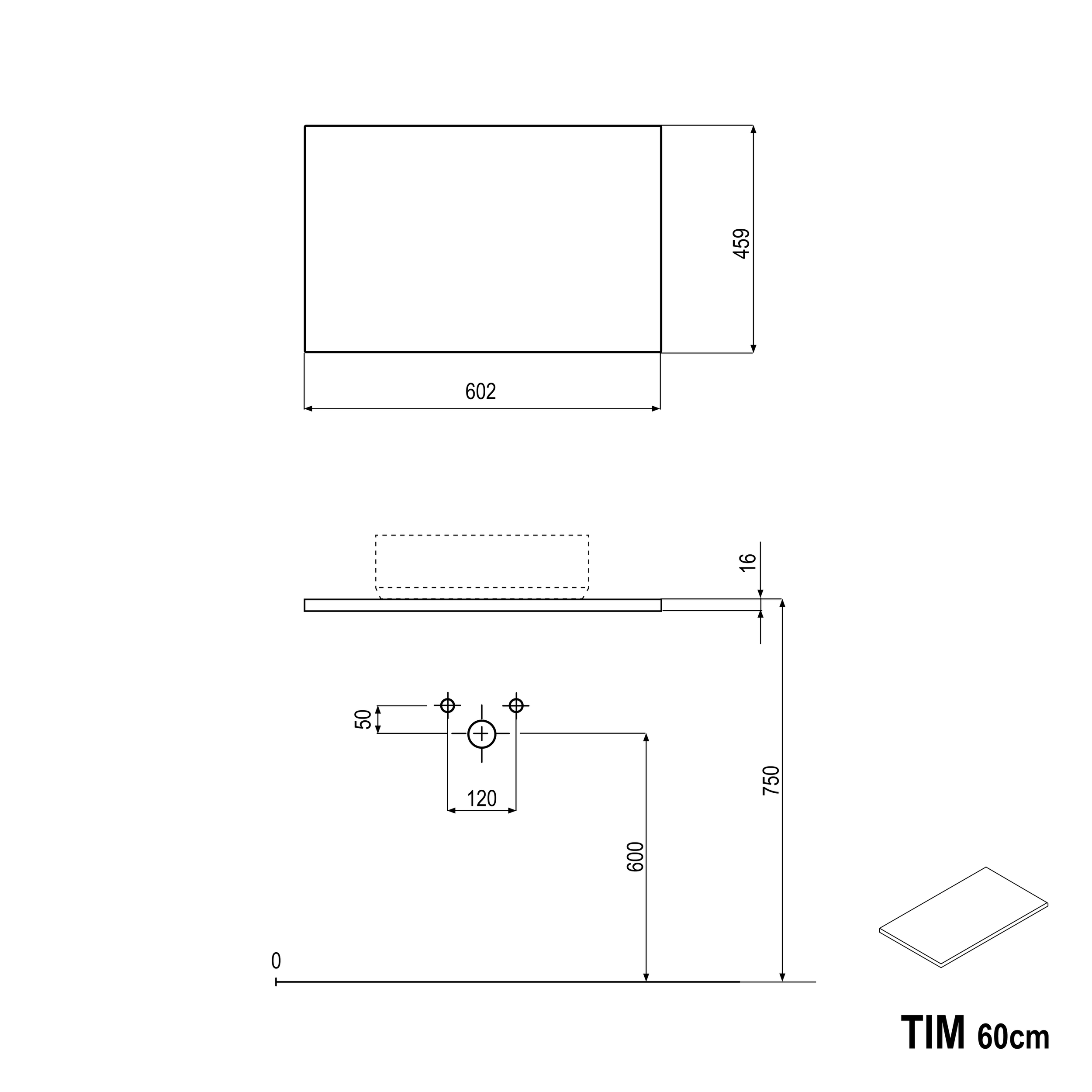 Mobiletto TIM 60 cm