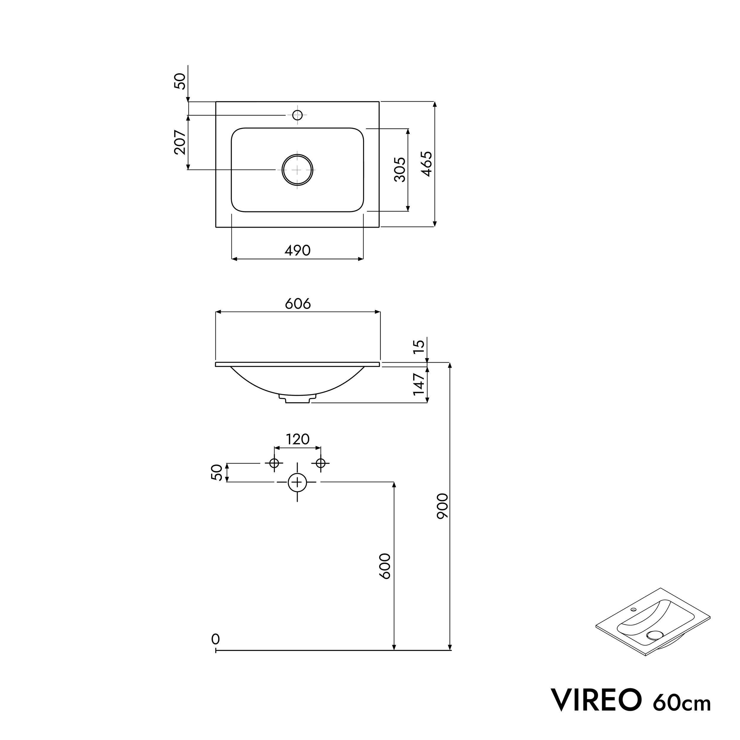 Mobiletto VIREO 60 cm
