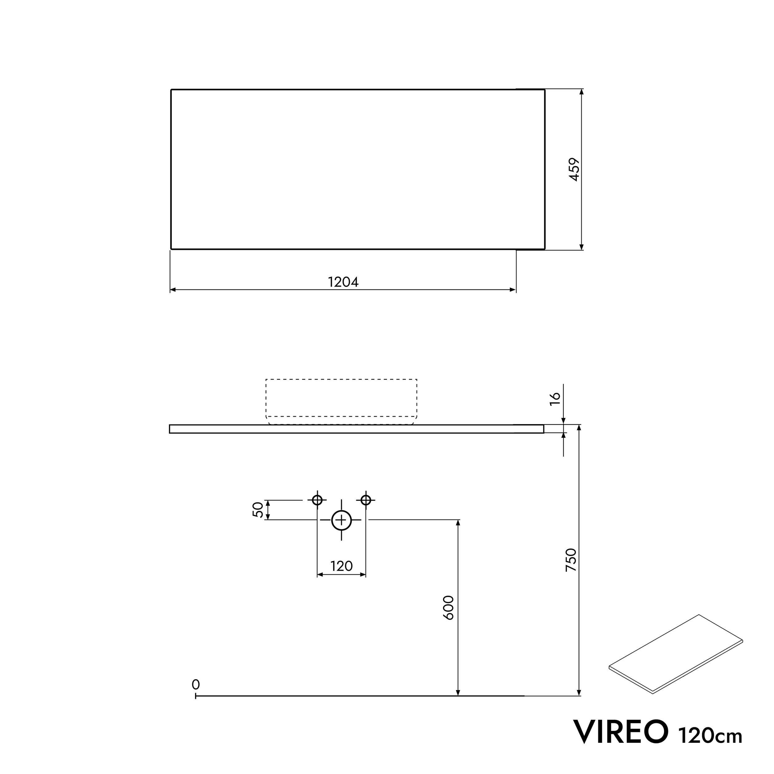 Mobiletto VIREO 120 cm