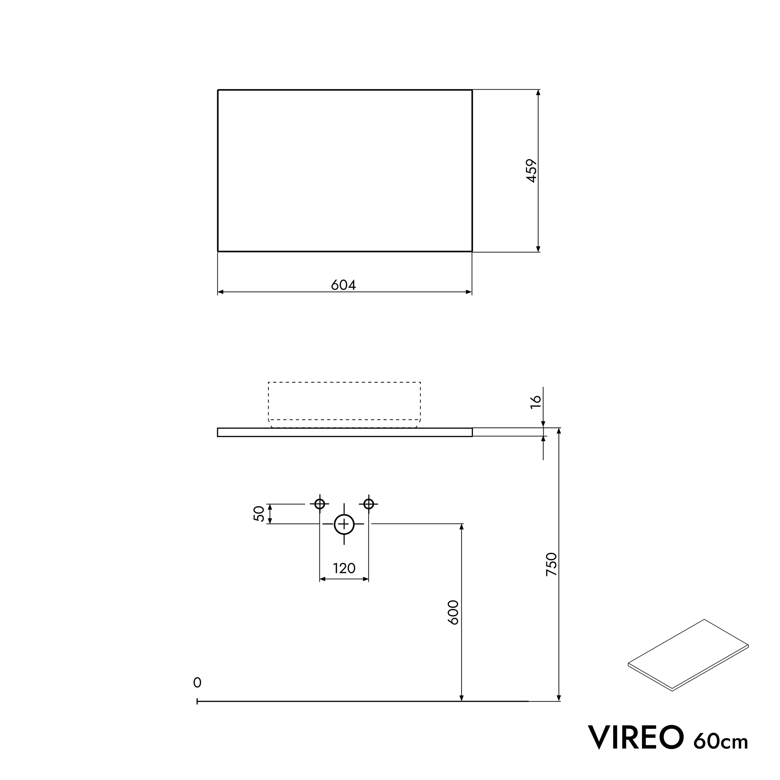 Mobiletto VIREO 60 cm