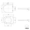 WC a libera installazione VIREO Bianco