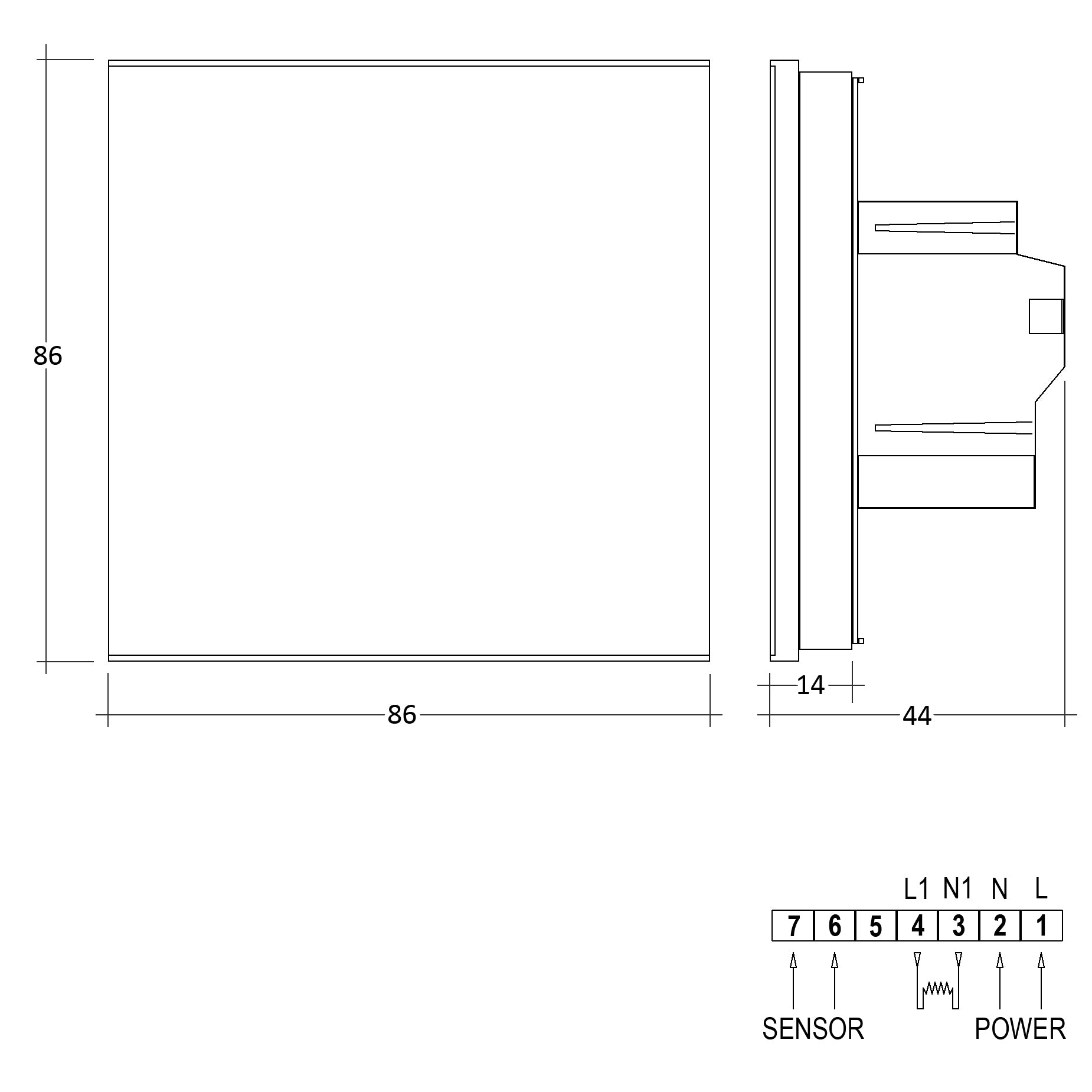  Termostato touch screen WL-6T