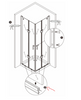 Ricambio - Cabine doccia BERNSTEIN DX213 / DX403 / DX407 / EX213 / EX403 / EX406