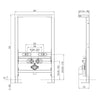 Elemento da incasso per bidet a parete G30013A