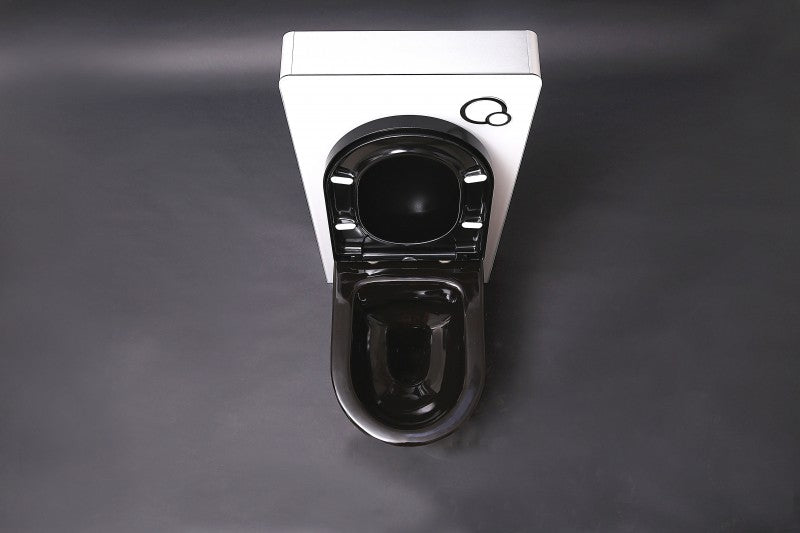 Set convenienza 33: WC B-8030R Nero Opaco con sedile Soft-Close