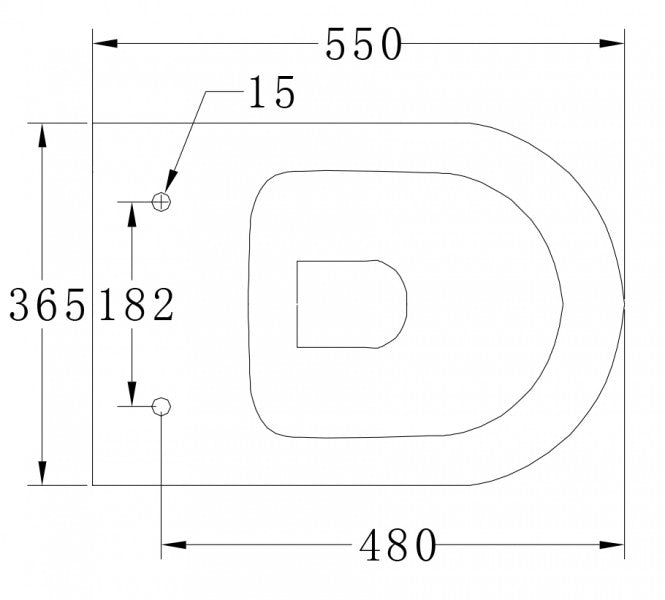 Pacchetto completo WC 45: WC B-8030R Nero