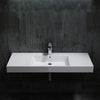 Lavabo a parete in marmo fuso BS6036