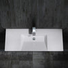 Lavabo a parete in marmo fuso BS6036