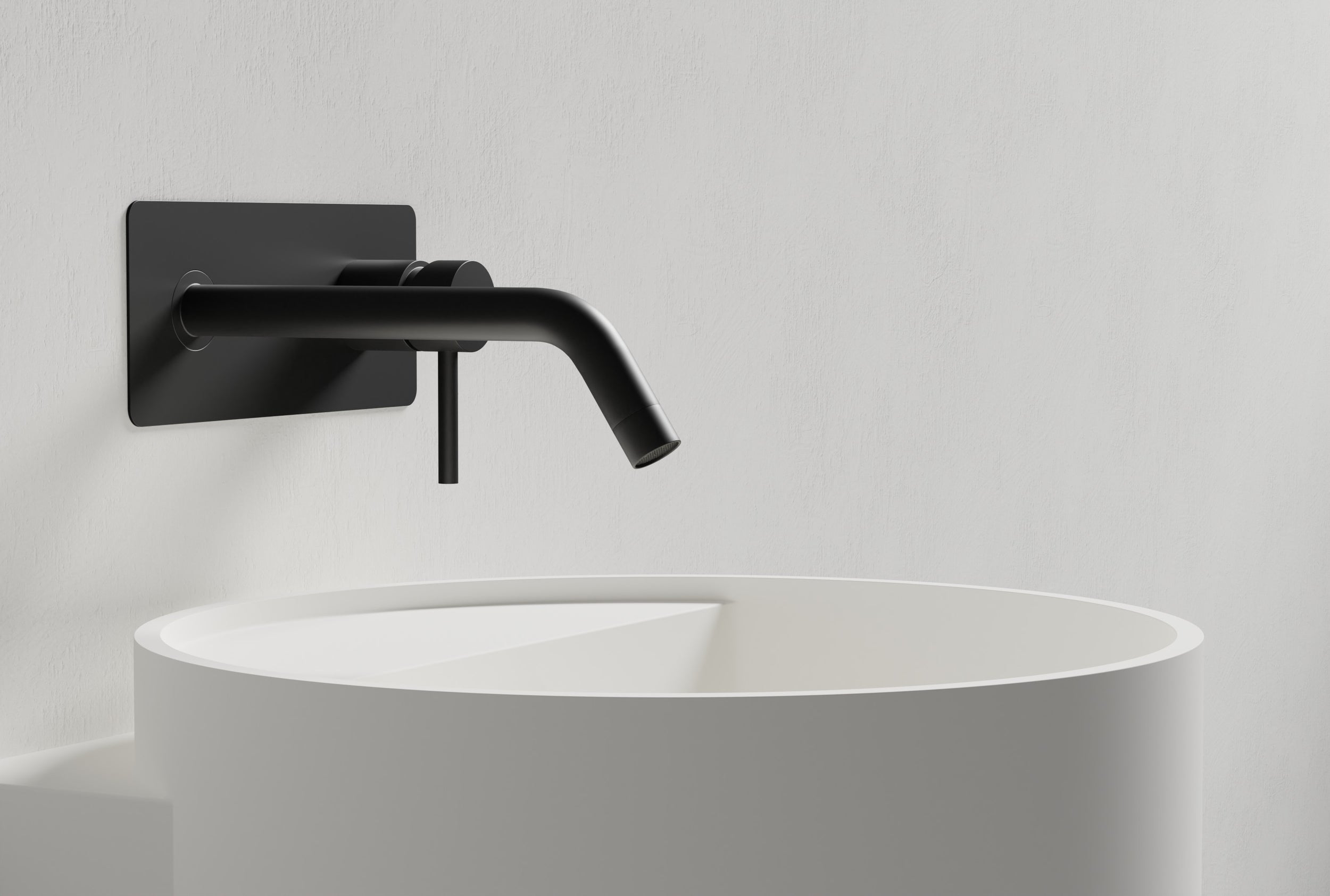 NT2440 lavabo a parete in fusione minerale