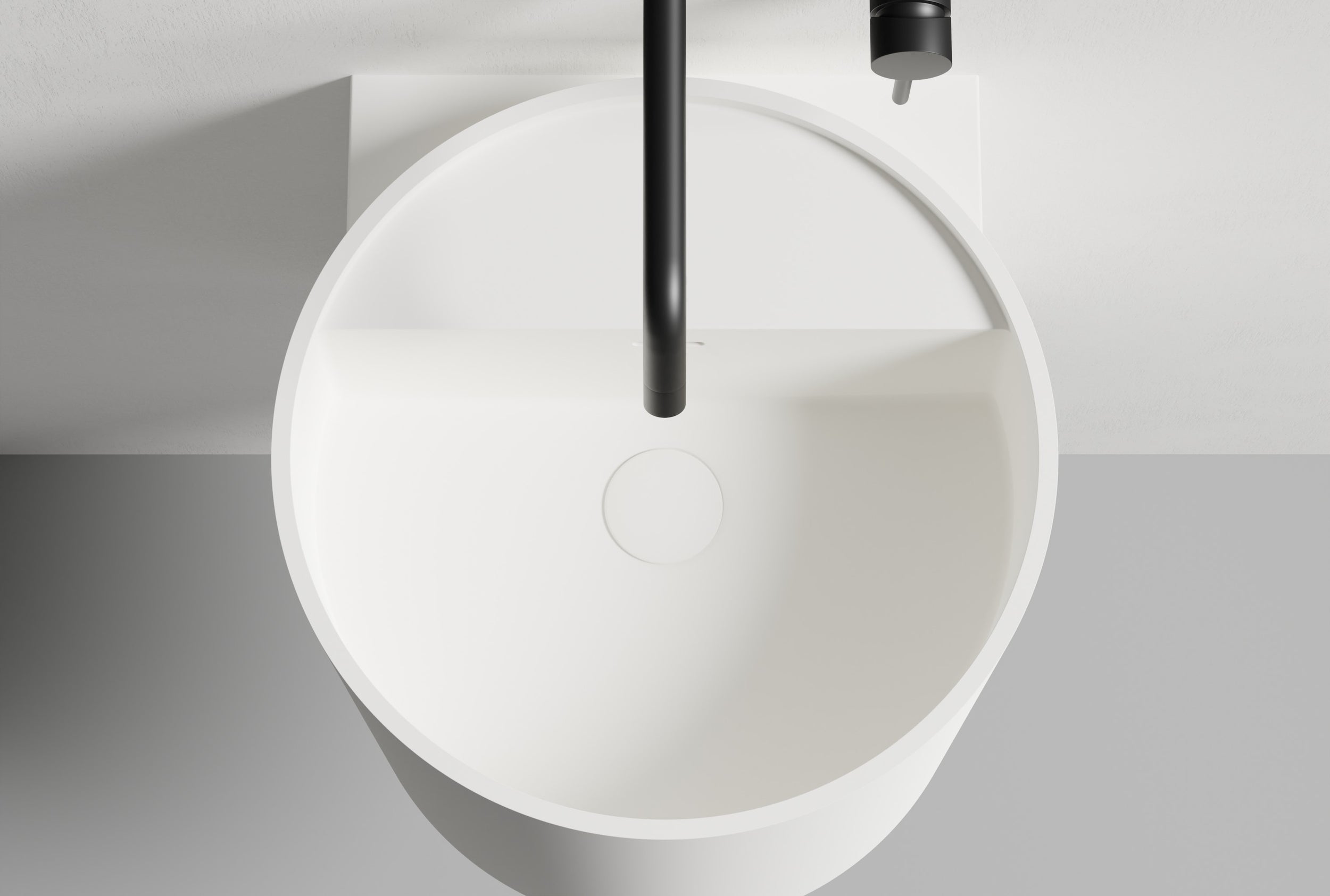 NT2440 lavabo a parete in fusione minerale