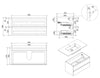 Set di mobili da bagno Alice 1000