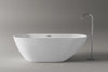 Vasca da bagno freestanding ROMA 2.0 in acrilico bianco lucido